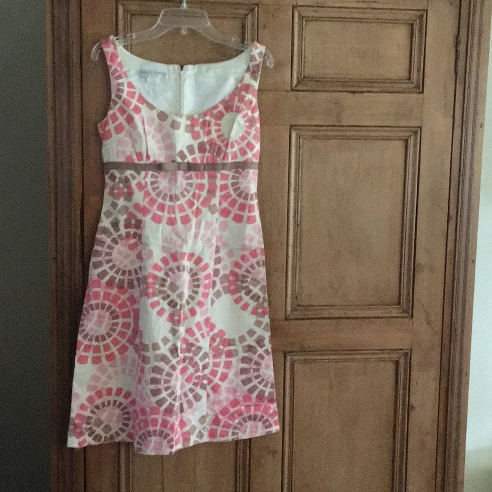 Maggie London Petites Print Dress w Bow size 2